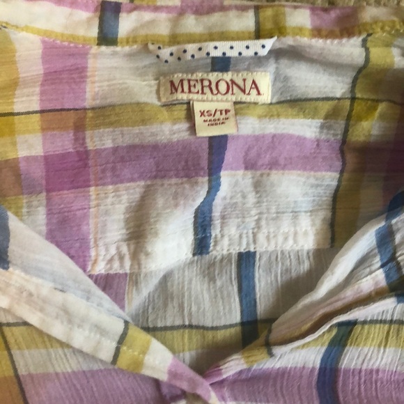 Merona XSmall Button Up Top - Picture 2 of 5